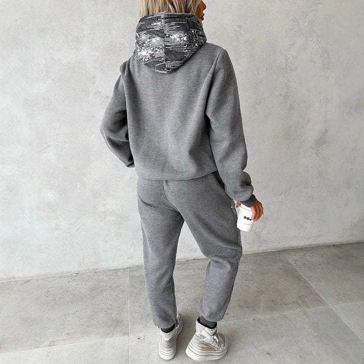 Ensemble Elisa™ – Sweatshirt à Capuche & Pantalon de Jogging avec Sequins